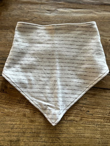 Neck Bib - White & Grey Large